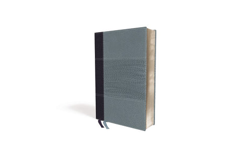 NIV Study Bible/Personal Size (Fully Revised Edition) (Comfort Print)-Navy/Slate Blue Leathersoft