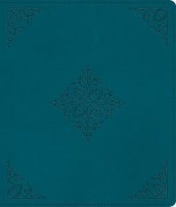 ESV Journaling Bible-Deep Teal  Fleur-De-Lis Design TruTone