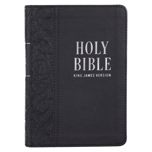 KJV Large Print Compact Bible-Black Faux Leather
