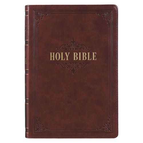KJV Giant Print Bible (Full-Size)-Burgundy Faux Leather Indexed