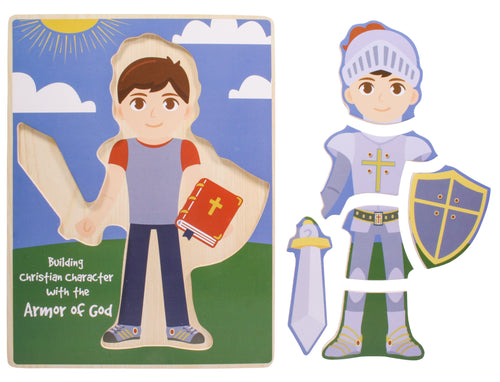 Puzzle-Armor Of God-Build-A-Kid Boy (6 Pieces)