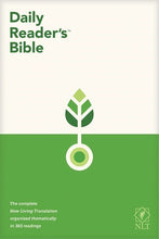 NLT Daily Reader's Bible-Hardcover