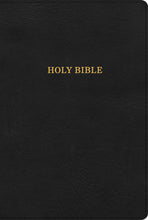 KJV Large Print Thinline Bible-Black LeatherTouch