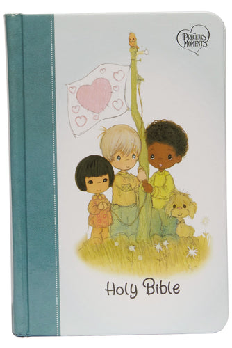 NKJV Precious Moments Small Hands Bible (Comfort Print)-Teal Hardcover