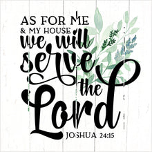 Pallet Art-As For Me And My House (Joshua 24:15) (18 x 18)