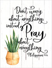 Pallet Art-Pray About Everything (Philippians 4:6) (9 x 12)