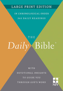 NIV The Daily Bible Large Print Edition-Hardcover