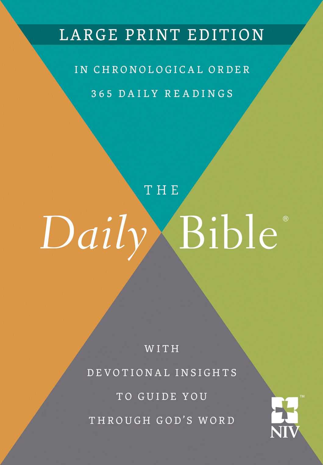 NIV The Daily Bible Large Print Edition-Hardcover