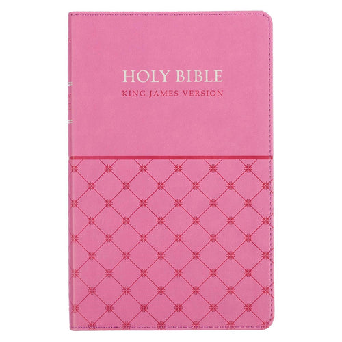 KJV Gift Edition Bible-Pink Faux Leather