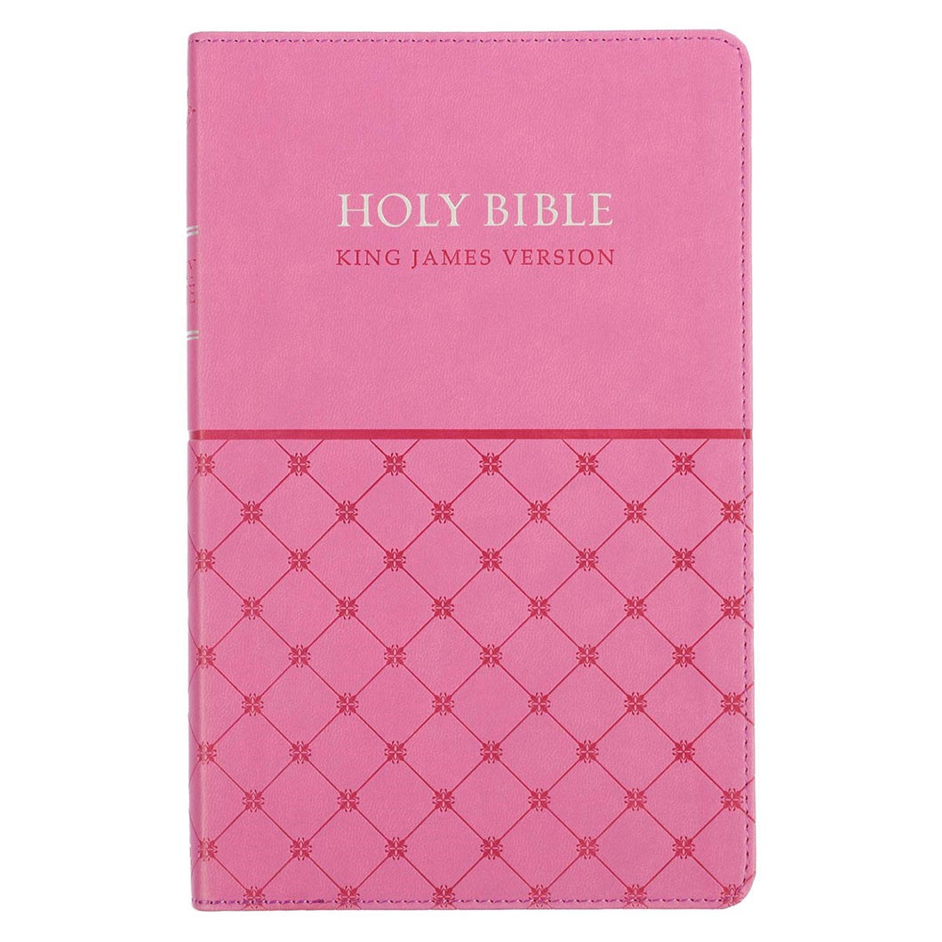 KJV Gift Edition Bible-Pink Faux Leather
