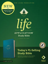 NLT Life Application Study Bible (Third Edition)-RL-Teal Blue LeatherLike Indexed