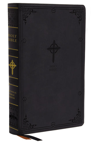 NABRE Catholic Bible/Large Print (Comfort Print)-Black Leathersoft Indexed