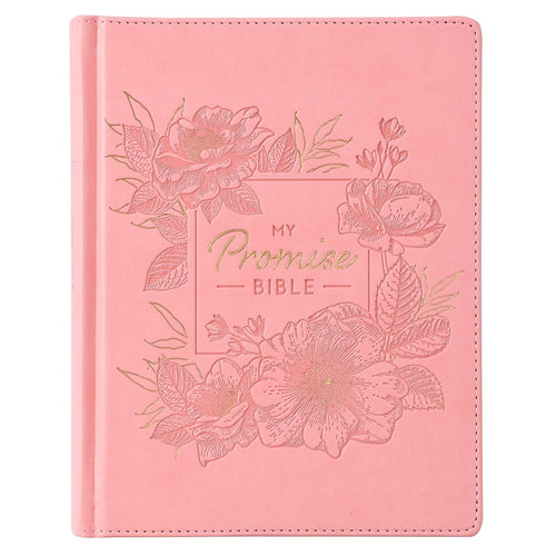 KJV My Promise Bible-Pink Square Faux Leather Hardcover