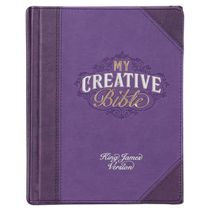 KJV My Creative Bible-Purple Faux Leather Hardcover