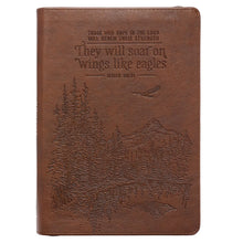 Journal-Classic LuxLeather-They Will Soar On Wings Like Eagles-Brown