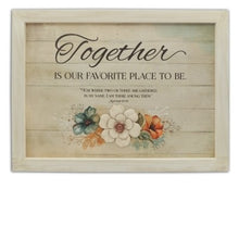 Wall Plaque-Together Is Our Favorite Place (16" x 12")