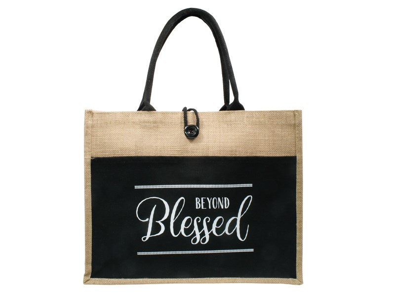 Jute Tote-Beyond Blessed (18