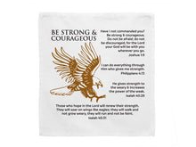 Prayers In My Pocket Cloth-Strong & Courageous (8 x 8) (Pack Of 6)