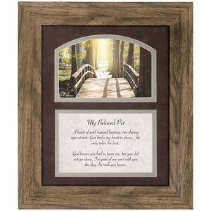 Framed Prayers Decor-Beloved Pet (12 x 10)