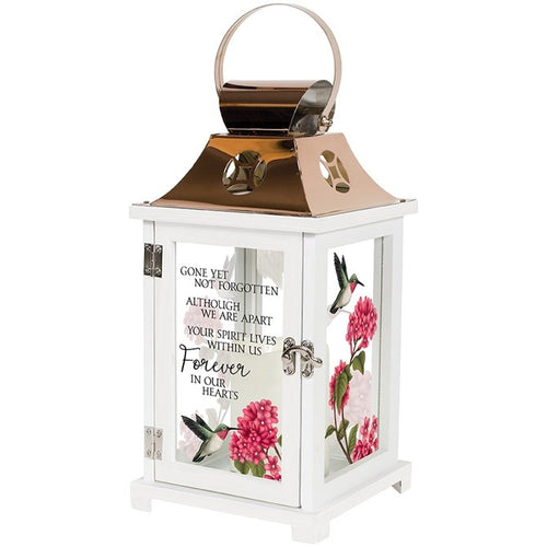 Lantern w/LED Candle & Timer-Forever In Our Hearts (13.5