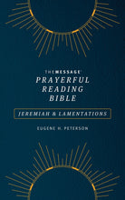 The Message Prayerful Reading Bible: Jeremiah & Lamentations-Blue Softcover