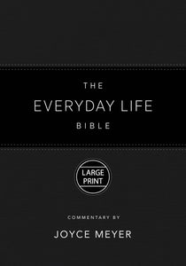 Amplified The Everyday Life Bible Large Print-Black LeatherLuxe