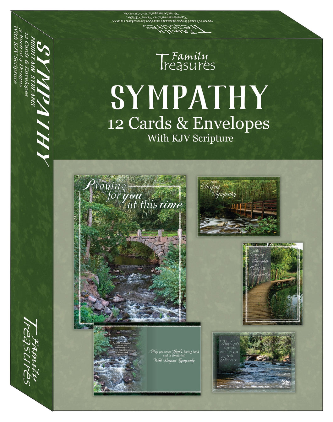 Card-Boxed-Sympathy-Mountain Streams (Box Of 12)