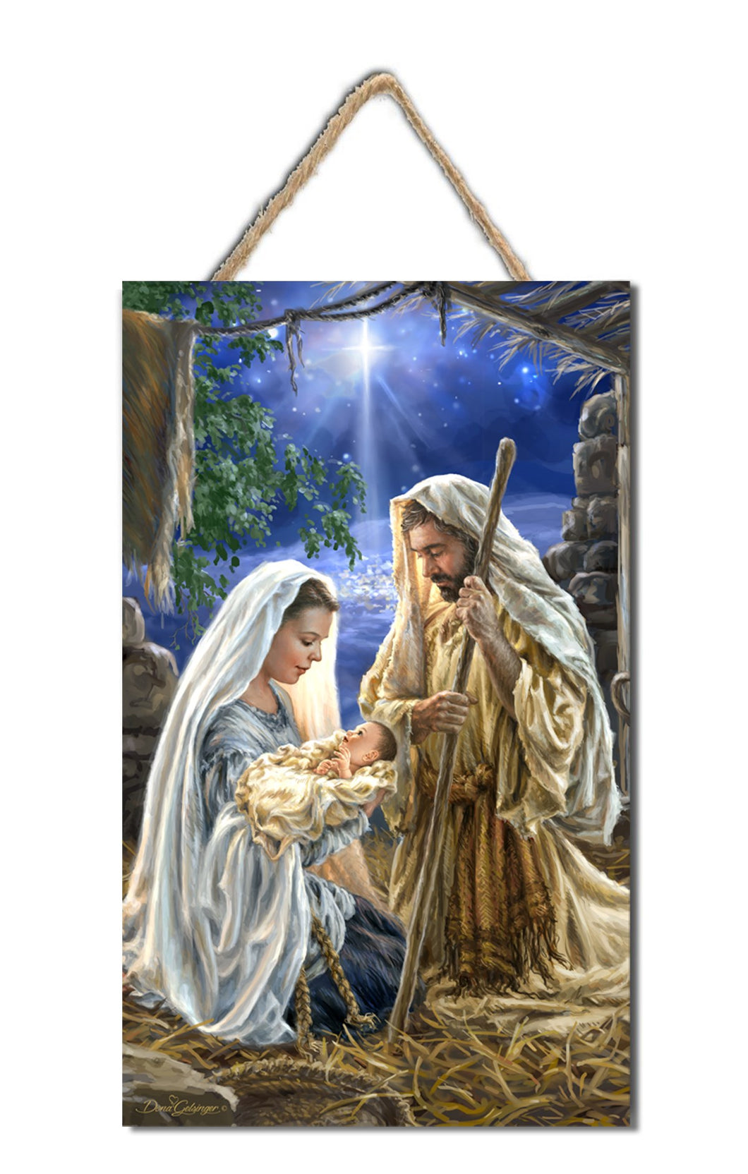 Sign-Christ The Lord w/Foil & Glitter (6 x 10)