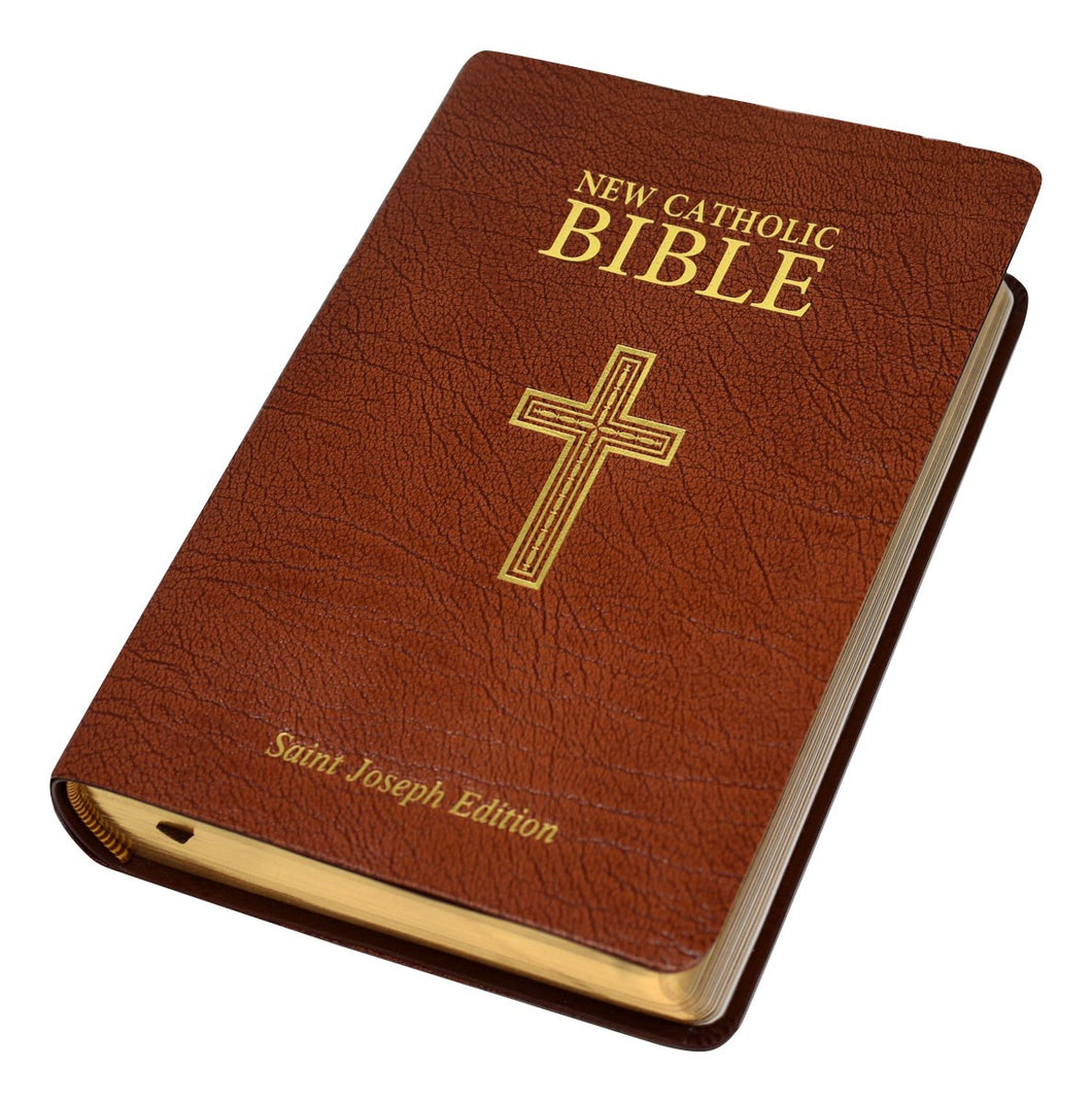 NCB St. Joseph New Catholic Bible Personal Size-Brown Bonded Leather (#608/13BN)