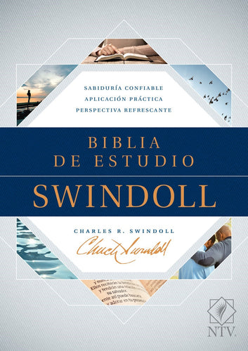 NTV Swindoll Study Bible (Biblia De Estudio Swindoll)-Blue Hardcover