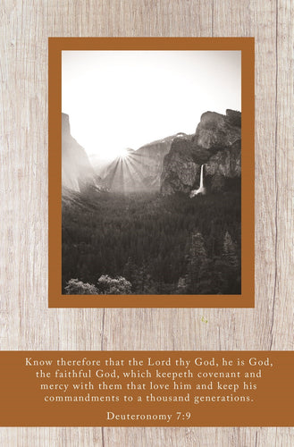 Bulletin-Know Therefore That The Lord My God/Faithful God (Deuteronomy 7:9) (Pack Of 100)