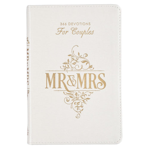 Mr & Mrs Devotional White Faux Leather