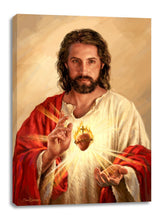 Frameless Canvas-Sacred Heart Of Jesus (10 x 14)