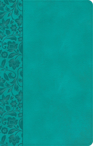 NASB 2020 Large Print Personal Size Reference Bible-Teal LeatherTouch Indexed