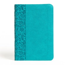 NASB 2020 Large Print Compact Reference Bible-Teal Leathertouch