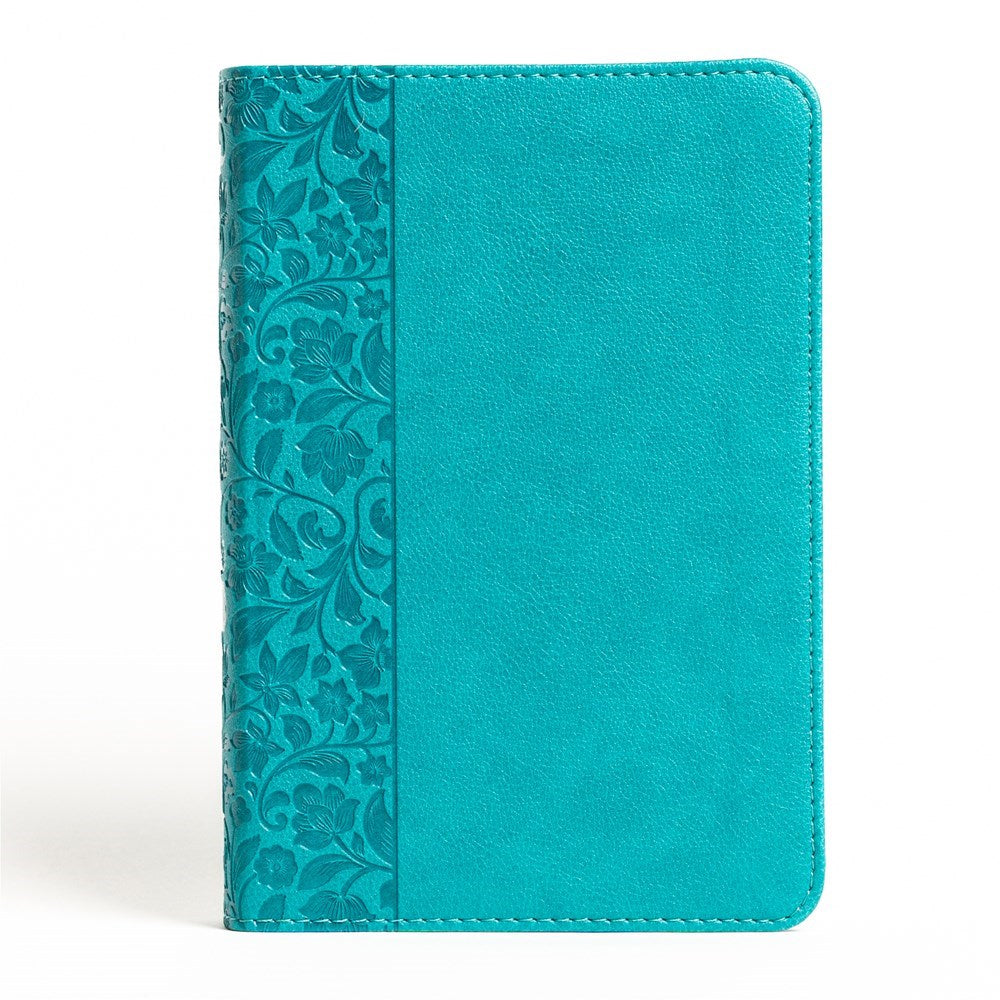 NASB 2020 Large Print Compact Reference Bible-Teal Leathertouch