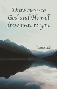 Bulletin-Draw Near To God And He Will Draw Near To You (James 4:8) (Pack Of 100)