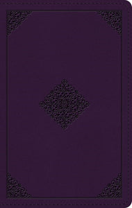 ESV Large Print Personal Size Bible-Lavender Ornament Design TruTone