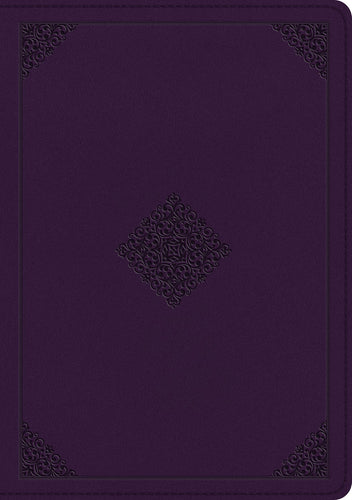 ESV Single Column Journaling Bible/Large Print-Lavender Ornament Design TruTone
