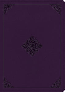 ESV Single Column Journaling Bible/Large Print-Lavender Ornament Design TruTone