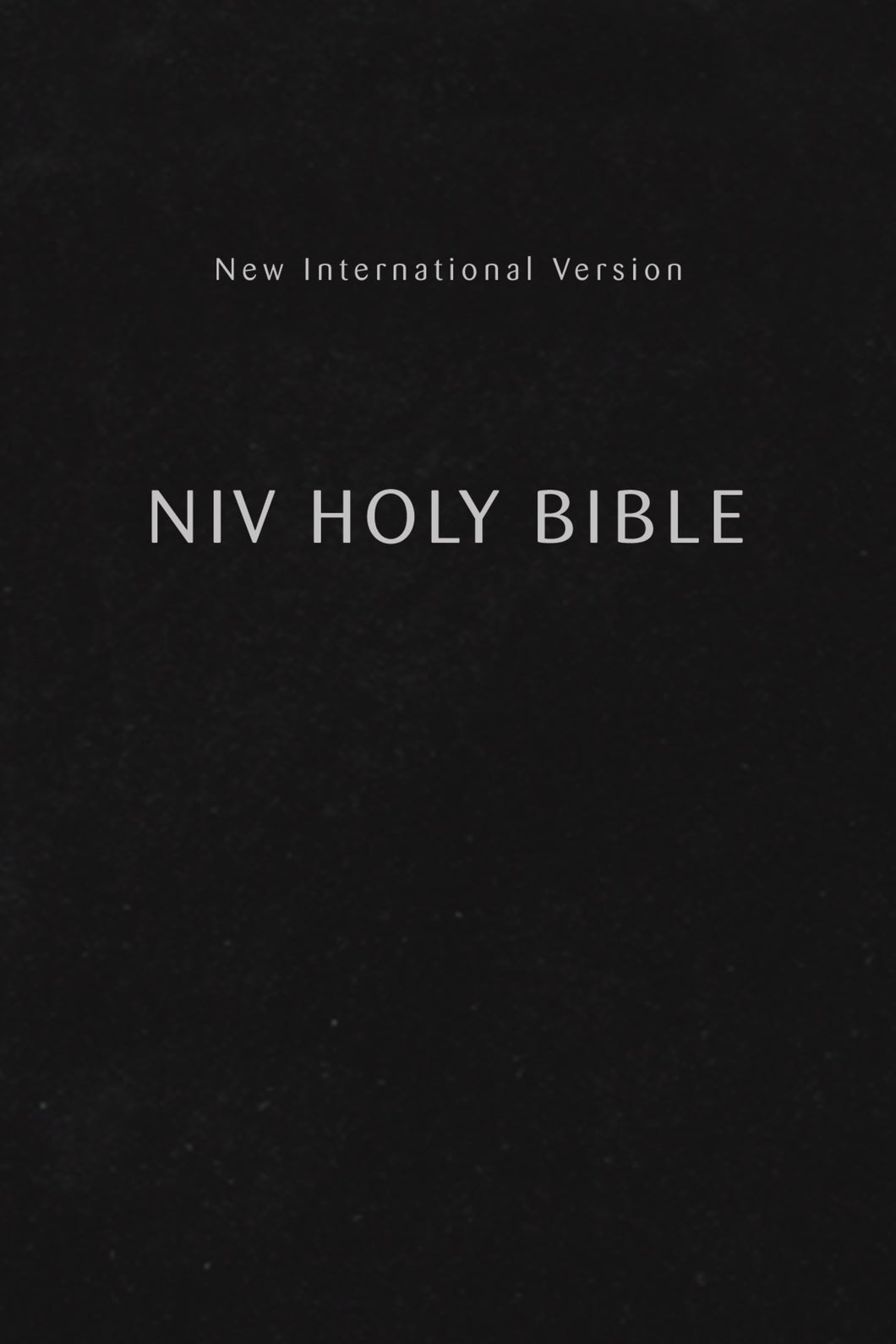 NIV Compact Holy Bible (Comfort Print)-Black Softcover