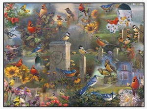 Jigsaw Puzzle-Songbird Collage (1000 Pieces)