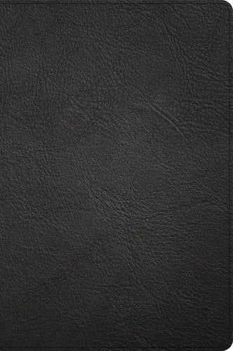 CSB Large Print Thinline Bible (Holman Handcrafted Collection)-Black Premium Goatskin