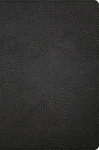 CSB Large Print Thinline Bible (Holman Handcrafted Collection)-Black Premium Goatskin