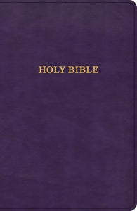 KJV Thinline Bible-Purple LeatherTouch