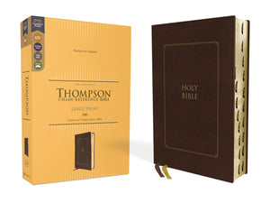 KJV Thompson Chain-Reference Bible/Large Print (Comfort Print)-Brown Leathersoft Indexed