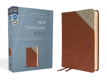 NIV Thinline Bible (Comfort Print)-Brown Leathersoft