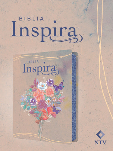 NTV Inspire Bible (Biblia Inspira)-Pink Watercolor LeatherLike