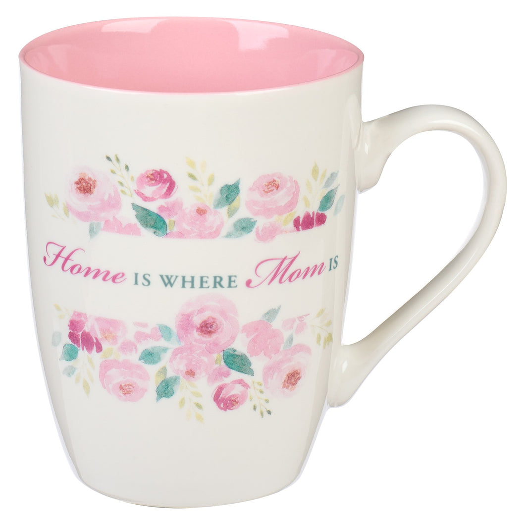 Mug-Home is Where Mom Is-Pink Peony (MUG899)