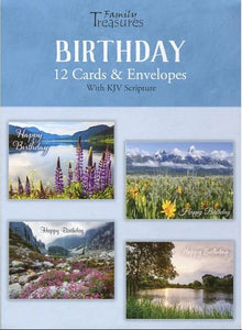 Card-Boxed-Birthday-Mountain Joy (Box Of 12)
